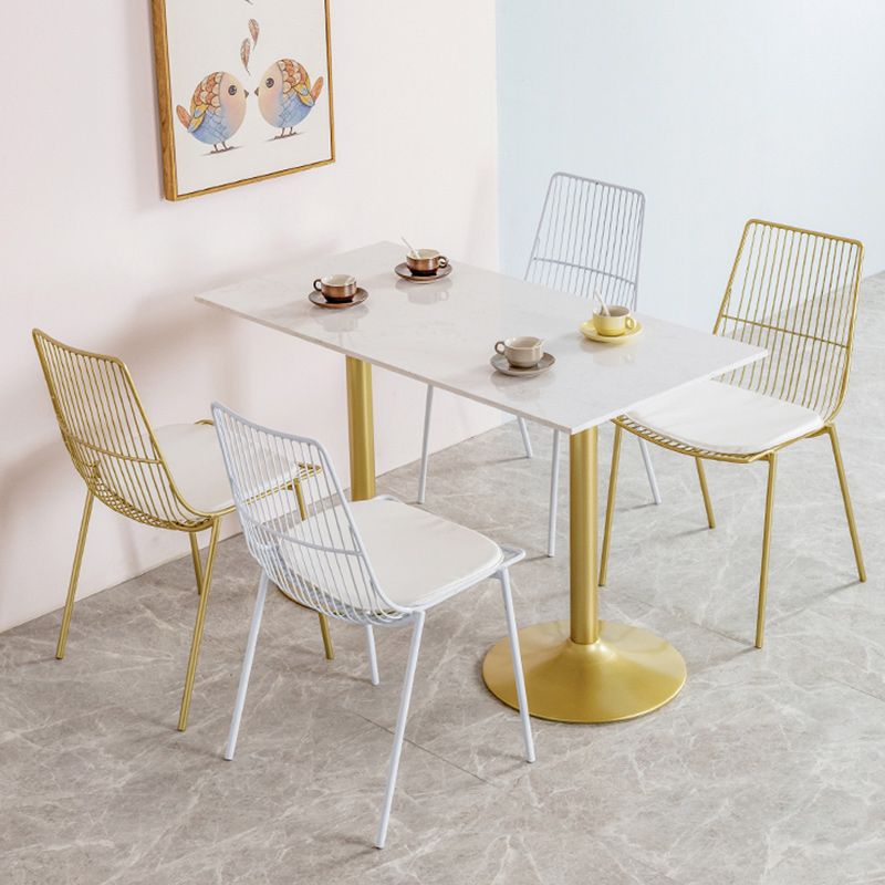 Glam Style Dining Chair Metal Windsor Back Dining Side Chair for Dining Room Clearhalo 'Dining Chairs' 'Dining Tables & Seating' 'dining_chair' 'furn' 'furn_dining_chair' 'Furniture' 'furniture_dining_chair' 'Kitchen & Dining Furniture' 1200x1200_6a726ade-1b91-4d40-a097-70b17d30b2ab
