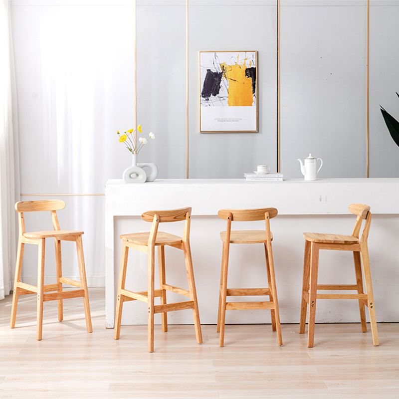 Solid Wood Modern Bar Stool Square Low Back Indoor Stool with Wood Legs Clearhalo 'Bar Furniture' 'Bar Stools' 'bar_stools' 'furn' 'furn_bar_stools' 'furniture_bar_stools' 'Kitchen & Dining Furniture' 'kitchen&dining_furn' 'kitchen' 'kitchen_furn' Furniture' 1200x1200_6a727418-a272-4c1c-8447-516970d6b323