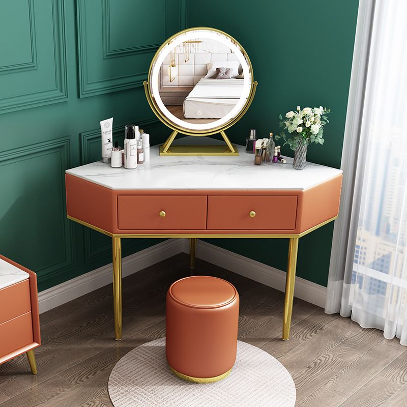 2-Drawers Dressing Table Luxurious Stone Top Vanity Set for Bedroom Clearhalo 'Bedroom Furniture' 'furn' 'furn_makeup_vanities' 'Furniture' 'Makeup Vanities' 'makeup_vanities' 1200x1200_6a737b93-9a4a-4c2f-bf7c-fa5f493060c8