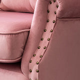 Modern 29.5"Wide Rolled Arms Nailhead Trim Single Sofa Chair with Sewn Pillow Back Clearhalo 'Accent Chairs' 'accent_chairs' 'Chairs & Seating' 'furn' 'furn_accent_chairs' 'Furniture' 'furniture_accent_chairs' 'Living Room Furniture' 1200x1200_6a76c096-b6e6-4d53-a020-efbb2bac4145