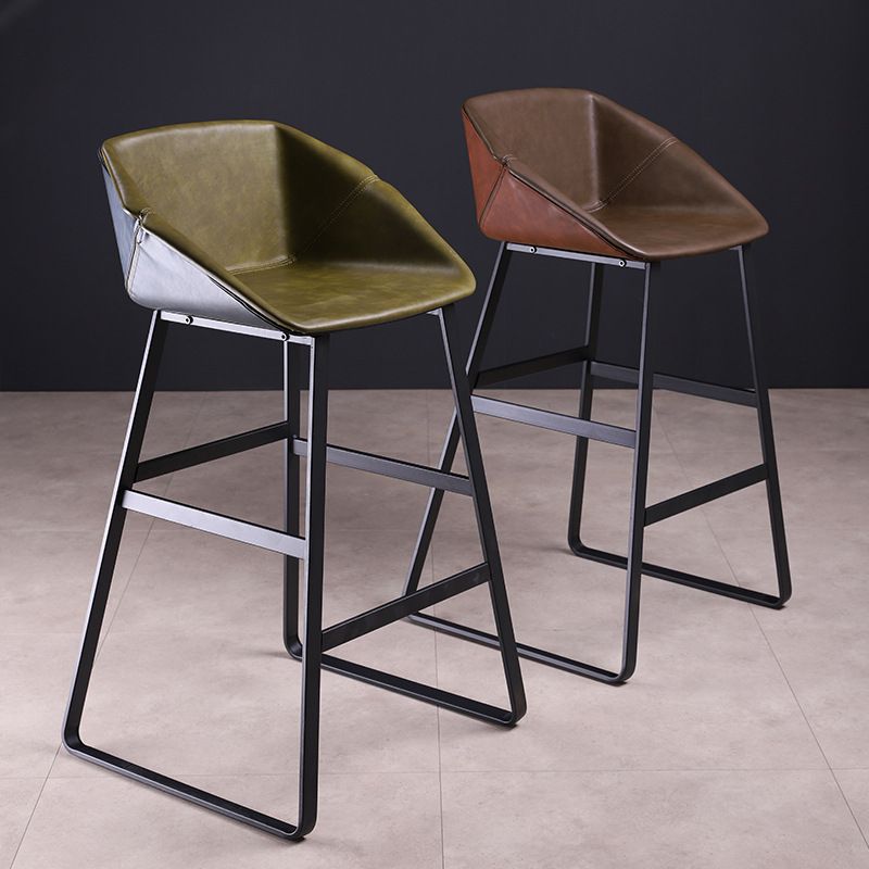 Nordic Style Leather Upholstered Barstool Sled Base Bar Stool Clearhalo 'Bar Furniture' 'Bar Stools' 'bar_stools' 'furn' 'furn_bar_stools' 'furniture_bar_stools' 'Kitchen & Dining Furniture' 'kitchen&dining_furn' 'kitchen' 'kitchen_furn' Furniture' 1200x1200_6a76c631-a994-43b2-9711-2cd75a89463a