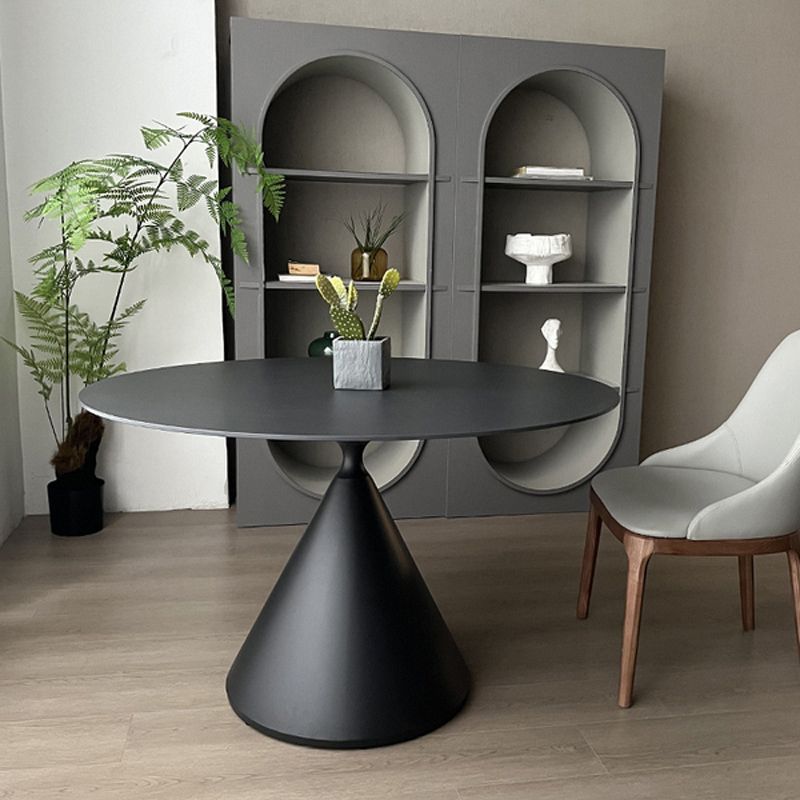 Modern Pedestal Dining Table Stone Table for Kitchen Dining Room Clearhalo 'Dining Tables & Seating' 'Dining Tables' 'dining_table' 'furn' 'furn_dining_table' 'Furniture' 'Kitchen & Dining Furniture' 1200x1200_6a76dbc0-ef25-47a5-a3db-2a5ac5a256be