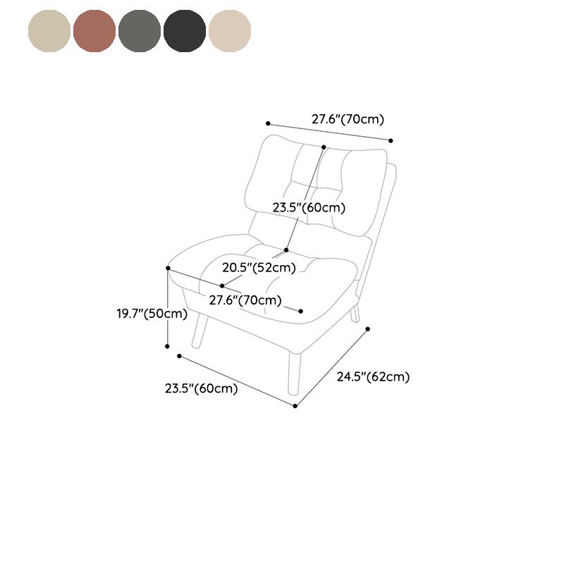 Scandinavian Parsons Chair Solid Color Living Room Reclining Basic Four Leg Accent Chair Clearhalo 'Accent Chairs' 'accent_chairs' 'Chairs & Seating' 'furn' 'furn_accent_chairs' 'Furniture' 'Living Room Furniture' 1200x1200_6a77704a-9518-4f15-8635-ea66d2939324