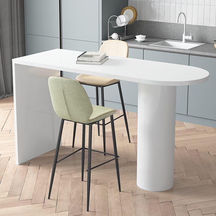 Solid Wood Bar Dining Table Contemporary Bar Dining Table with Sled Base Clearhalo 'Bar Furniture' 'Bar Tables' 'bar_tables' 'Furniture' 'furniture_bar_tables' 'Kitchen & Dining Furniture' 1200x1200_6a77c9c3-0795-4628-8caa-65b0ef8b1a8c