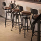 Modern Armless Rotatable Counter Stool Iron Cafe Bar Stool with Seat and Pedal Clearhalo 'Bar Furniture' 'Bar Stools' 'bar_stools' 'furn' 'furn_bar_stools' 'Furniture' 'Kitchen & Dining Furniture' 1200x1200_6a78a801-c8e7-4594-a284-77c0da3b38b2