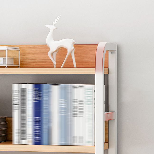 Double Shelving Bookshelf Contemporary Style Open Back Bookcase for Study Room Clearhalo 'Bookcases' 'furn' 'furn_bookcases' 'Furniture' 'furniture_bookcases' 'kitchen' 'kitchen_bookcases' 'Living Room Furniture' 'Office Furniture' 1200x1200_6a7a6232-75bf-4829-8927-008220fc35af