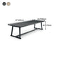 Pine Wood Top Dining Table Traditional Luxury Table with Trestle Base Clearhalo 'Dining Tables & Seating' 'Dining Tables' 'dining_table' 'furn' 'furn_dining_table' 'Furniture' 'furniture_dining_table' 'Kitchen & Dining Furniture' 'kitchen' 'kitchen_dining_table' 1200x1200_6a7c732d-9b00-432a-9281-b1b362a49a06