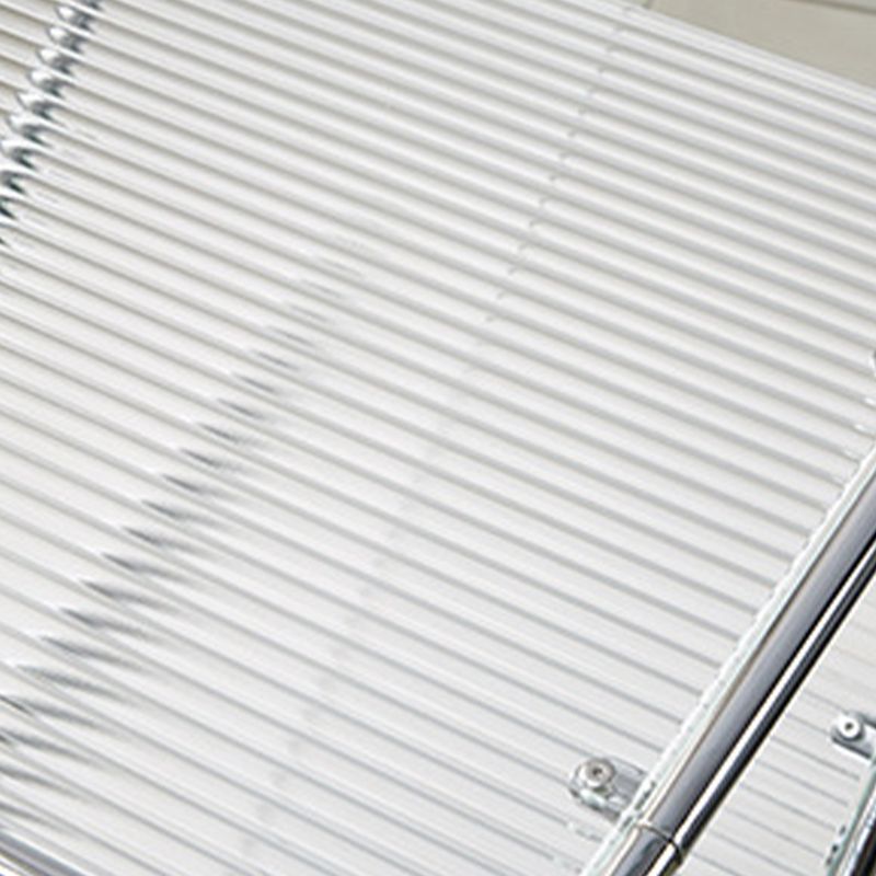 Mesa auxiliar con mesa rectangular de vidrio de almacenamiento rectangular modernista