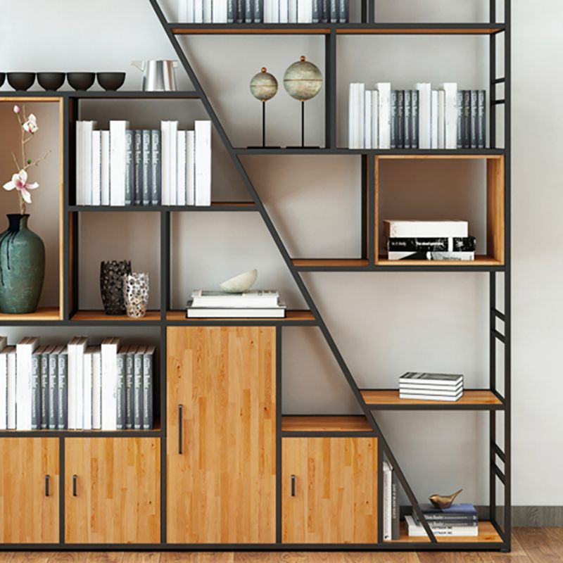 Open Back Bookshelf Industrial Style Bookcase for Home Office Clearhalo 'Bookcases' 'furn' 'furn_bookcases' 'Furniture' 'furniture_bookcases' 'kitchen' 'kitchen_bookcases' 'Living Room Furniture' 'Office Furniture' 1200x1200_6a80fbd9-b7b7-4e10-9d9e-12be51d3a93d