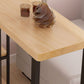 Ensemble de table de bistro rectangulaire moderne, 1/3 pièces, comptoir en bois avec tabourets hauts