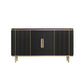 Mesa del aparador de almacenamiento de mármol de lado Glam Sideboard con puertas para el comedor