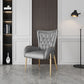 Scandinavian Wingback Metal Dining Arm Chair Kitchen Gold Dining Arm Chair Clearhalo ' kitchen&dining_furn' 'Dining Chairs' 'Dining Tables & Seating' 'dining_chair' 'Furniture' 'furniture_dining_chair' 'Kitchen & Dining Furniture' 'kitchen' 1200x1200_6a85f803-0271-4517-89f5-a811f77a7360