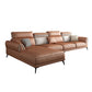 Contemporary Stain-Resistant Faux Leather 4-Seater L-Shape Sofa