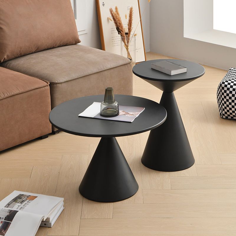 Mid-Century Modern Iron Coffee Table Pedestal Cocktail Table for Home Clearhalo 'Coffee & Accent Tables' 'Coffee Tables' 'coffee_tables' 'furn' 'furn_coffee_tables' 'Furniture' 'Living Room Furniture' 1200x1200_6a87d797-32ca-4e9c-b61b-16abe27a11e5