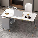 Hersteller Holz rechteckiger Büroschreibtisch Licht Luxus -Schreibtisch mit Schließfach