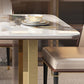 Glam Rectangle 1/4/5/6/7/9 Pieces Dining Table Set Indoor Gold Dinette Set Clearhalo 'Dining Room Sets' 'Dining Tables & Seating' 'dining_room_set' 'furn' 'furn_dining_room_set' 'Furniture' 'Kitchen & Dining Furniture' 1200x1200_6a88c531-dcb8-4f72-bb29-281bf7936a04
