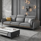 Modern Square Arm Cushion Back Sectional Faux Leather Sofa and Chaise in Dark Gray Clearhalo 'furn' 'furn_sectionals' 'Furniture' 'furniture_sectionals' 'kitchen' 'kitchen_sectionals' 'Living Room Furniture' 'Sectionals' 1200x1200_6a89a04a-e8f8-43f7-81c2-f6b8ce111c27