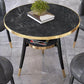 Modern Stone Storable Dining Table Metal Base for Dining Room Clearhalo 'Dining Tables & Seating' 'Dining Tables' 'dining_table' 'furn' 'furn_dining_table' 'Furniture' 'Kitchen & Dining Furniture' 1200x1200_6a8c0c1d-bf51-41f5-87b4-86bc16a5d183