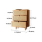 Gabinetto di sideboard del soggiorno rattan mobile moderno server buffet con cassetto