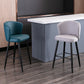 Contemporary Metal Upholstered Barstool Indoor Bar Stool with Iron Legs and Low Back Clearhalo 'Bar Furniture' 'Bar Stools' 'bar_stools' 'furn' 'furn_bar_stools' 'furniture_bar_stools' 'Kitchen & Dining Furniture' 'kitchen&dining_furn' 'kitchen' 'kitchen_furn' Furniture' 1200x1200_6a8ce04e-675f-4004-8c87-25b586b99fb9