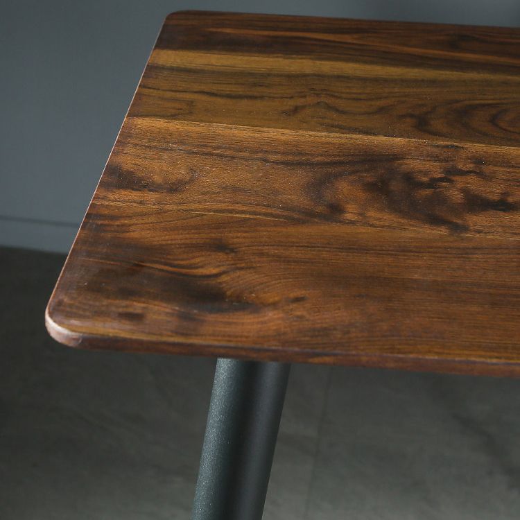 Indoor Modern Rectangle Trestle Bar Dining Table with Metal Legs Clearhalo 'Bar Furniture' 'Bar Tables' 'bar_tables' 'furn' 'furn_bar_tables' 'Furniture' 'Kitchen & Dining Furniture' 1200x1200_6a8dfdc1-0a67-4e2c-98f9-ed12253c2dce