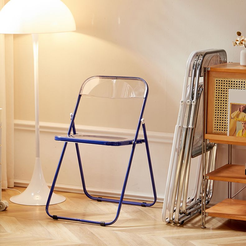 Chaises de salle à manger sans bras en métal contemporain (ensemble de 4/8)