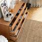 Commode double ultra moderne en pin massif, commode de rangement horizontale pour chambre à coucher