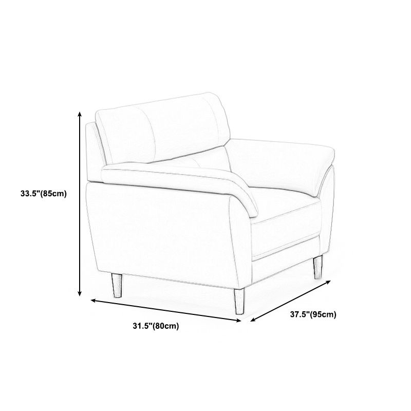Sewn Pillow Back Pillow Top Arm Ultra-Modern Sofa with Stain Resistant Clearhalo 'furn' 'furn_sofas' 'Furniture' 'furniture_sofas' 'kitchen' 'kitchen_sofas' 'Living Room Furniture' 'Sofa' 'sofas' 1200x1200_6a974175-8331-4462-a1c1-7c950f5f6bce