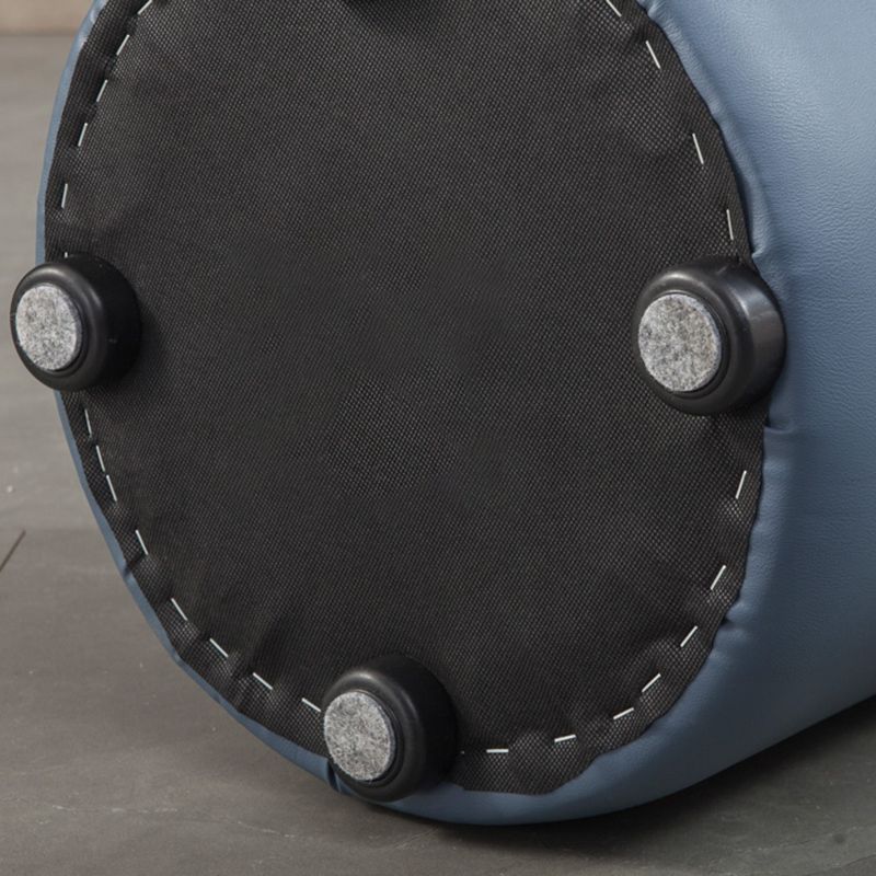 Contemporary Pouf Ottoman Genuine Leather Tufted Upholstered Solid Color Ottoman Clearhalo 'furn' 'furn_ottomans_poufs' 'Furniture' 'Living Room Furniture' 'Ottomans & Poufs' 'ottomans_poufs' 1200x1200_6a976ddb-3b52-4651-af68-eae2c48fc9c6