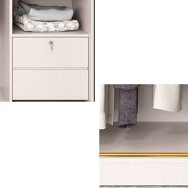 Armadio in legno in legno in stile costiero camera da letto a porte scorrevoli armadio