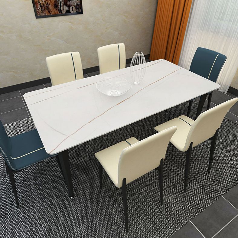 Metaal moderne indoor-outdoor zijstoelen Parsons eetkamerstoel