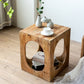 Rustic Square Wooden End Table Natural Drum Sofa Side Accent Table Clearhalo 'Coffee & Accent Tables' 'End & Side Tables' 'end_side_tables' 'furn' 'furn_end_side_tables' 'Furniture' 'Living Room Furniture' 1200x1200_6a9b4727-a67a-43a5-92fc-4dc4cfca2e08