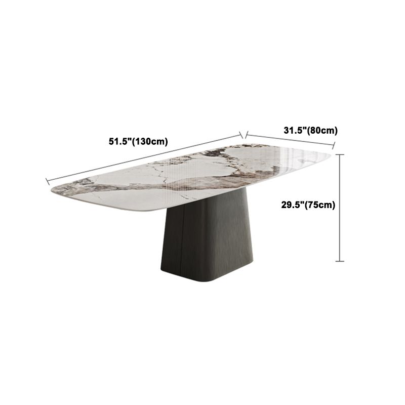 Modern Kitchen Stone Furniture 1/4/5/7 Pieces Rectangle Dining Room Table with Side Chairs Clearhalo 'Dining Room Sets' 'Dining Tables & Seating' 'dining_room_set' 'furn' 'furn_dining_room_set' 'Furniture' 'Kitchen & Dining Furniture' 1200x1200_6a9b99d1-b182-415c-9a7b-e14d6c09bad2