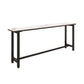 Modern 1/5 Pieces Bar Table Set Rectangle Stone Counter Table with Stools for Cafe