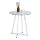 Simplicity Style Round Pedestal Dining Table Clear Glass Home Furniture Clearhalo ' dining_table' 'Dining Tables & Seating' 'Dining Tables' 'Furniture' 'furniture_dining_table' 'Kitchen & Dining Furniture' 'kitchen&dining_furn' 'kitchen' 'kitchen_dining_table' 1200x1200_6aa078ed-e376-46eb-af89-057176034c5f