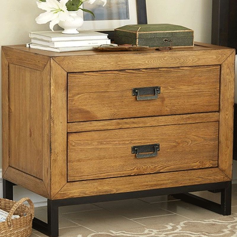 Mesa nocturna de almacenamiento de cajones nocturnos de cama de cama industrial para dormitorio