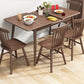 Extendable Solid Wood Dining Table Rectangular Table for Home