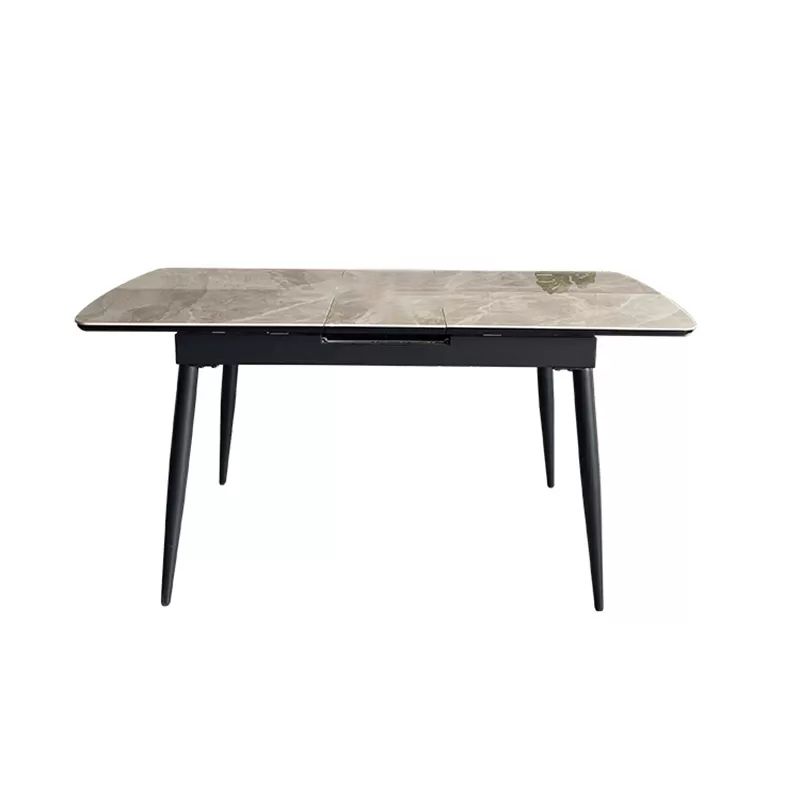 Modern 1/4/5/7 Pieces Dining Table Set with Grey Sintered Stone Top Scalable Dinette Set Clearhalo 'Dining Room Sets' 'Dining Tables & Seating' 'dining_room_set' 'furn' 'furn_dining_room_set' 'Furniture' 'furniture_dining_room_set' 'Kitchen & Dining Furniture' 1200x1200_6aa33dd7-31ad-4ea9-abd5-6f4f6c3a5f65