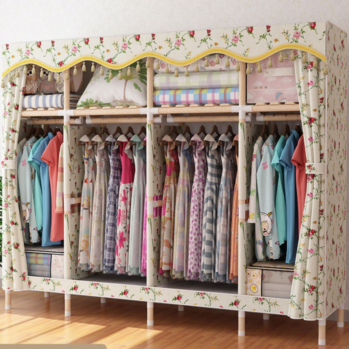 Armario de marco de madera de merengue de merengue Armario de casa de estilo moderno