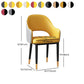 Glam Style Metal Arm Chair Open Back Upholstered Dining Side Chair Clearhalo 'Dining Chairs' 'Dining Tables & Seating' 'dining_chair' 'furn' 'furn_dining_chair' 'Furniture' 'furniture_dining_chair' 'Kitchen & Dining Furniture' 1200x1200_6aa7230e-d552-447f-90cb-6df32ad37b2a