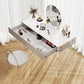 Contemporary Wood/Marble Make-up Vanity With Drawer for Bedroom