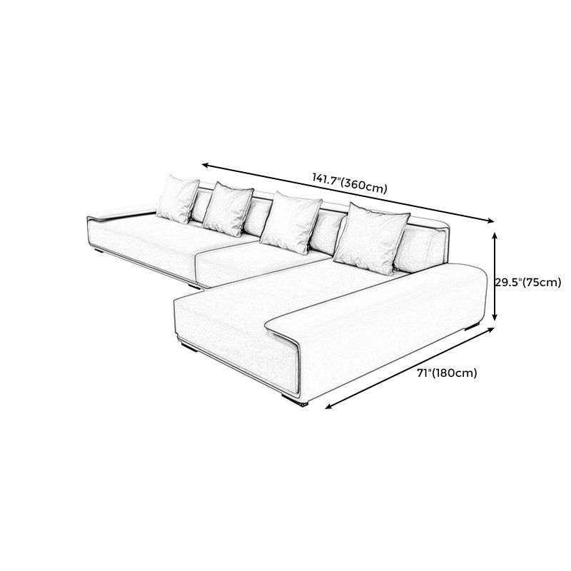 Dark Grey Modular Sectional with Square and Pillow Back Cushion Clearhalo 'furn' 'furn_sectionals' 'Furniture' 'furniture_sectionals' 'kitchen' 'kitchen_sectionals' 'Living Room Furniture' 'Sectionals' 1200x1200_6aa92d90-497c-4e85-8814-50d58e59033c