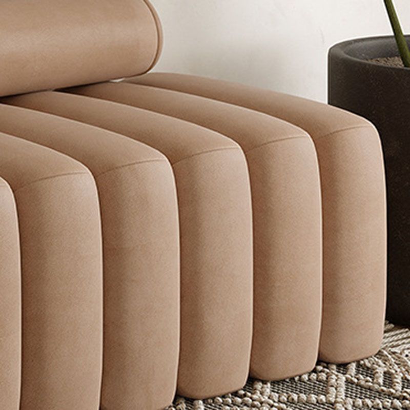 14.96" H Contemporary Solid Color Velvet Armless Sofa for Living Room Clearhalo 'furn' 'furn_sofas' 'Furniture' 'Living Room Furniture' 'Sofa' 'sofas' 1200x1200_6aa97f8a-7727-4c1b-aecc-bfd8fede02fa