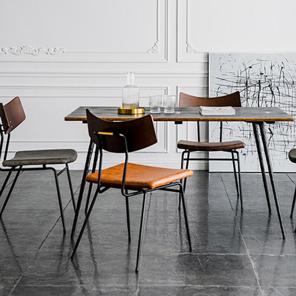 Metal Industrial Style Side Chair Open Back Armless Chair for Patio Use Clearhalo 'Dining Chairs' 'Dining Tables & Seating' 'dining_chair' 'furn' 'furn_dining_chair' 'Furniture' 'Kitchen & Dining Furniture' 1200x1200_6aaa81d5-e345-4c46-b1af-6b3461967ce0