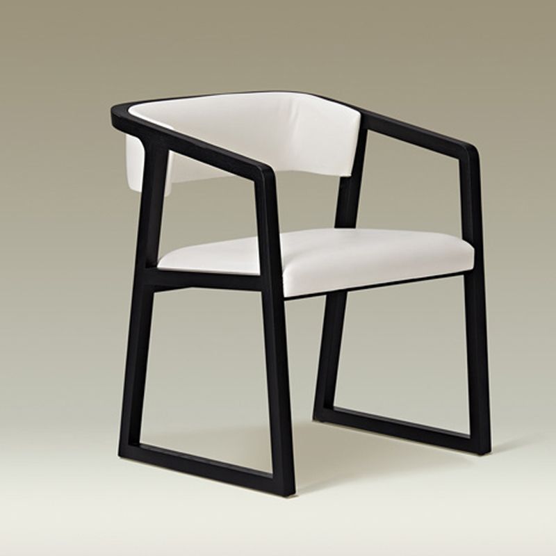 Home Wood Traditional Dining Chair Open Back Dining Side Chair with Arm Clearhalo ' kitchen&dining_furn' 'Dining Chairs' 'Dining Tables & Seating' 'dining_chair' 'furn' 'furn_dining_chair' 'Furniture' 'furniture_dining_chair' 'Kitchen & Dining Furniture' 'kitchen' 1200x1200_6aabaab3-df1f-472f-b4ad-ac687c335e56