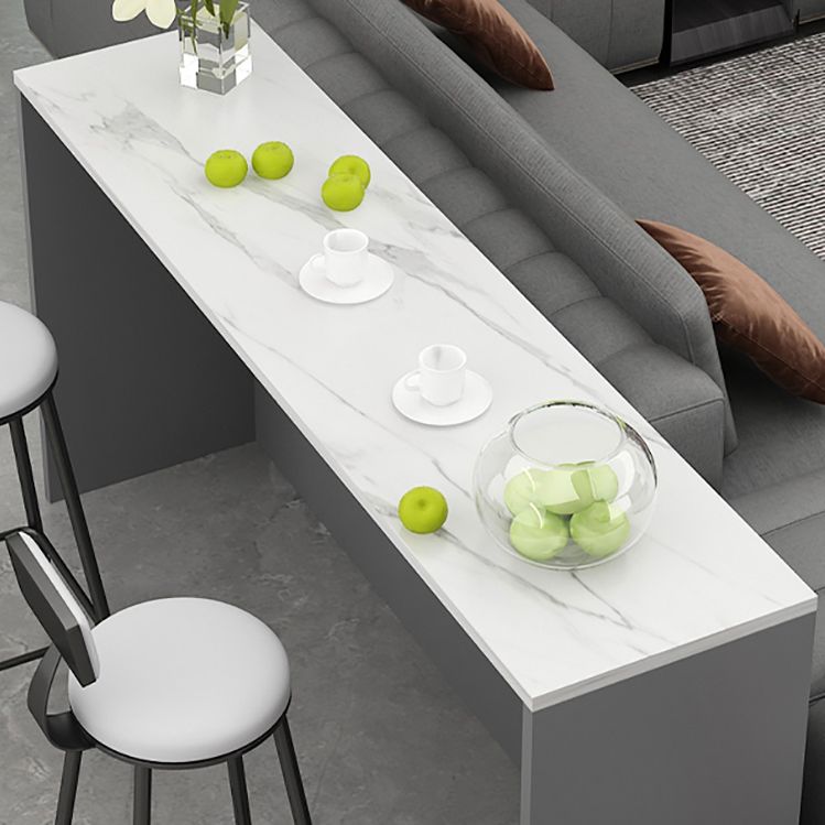 Indoor Contemporary Bar Dining Table Rectangle Stone Bar Table Clearhalo 'Bar Furniture' 'Bar Tables' 'bar_tables' 'furn' 'furn_bar_tables' 'Furniture' 'Kitchen & Dining Furniture' 1200x1200_6aaf34c2-958a-4531-a912-42dd8eded8fc
