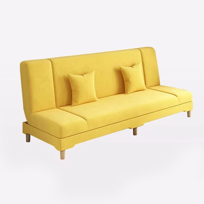 Contemporary Tight Back Armless Settee Convertible Linen Sofa Bed Clearhalo 'furn' 'furn_sofas' 'Furniture' 'furniture_sofas' 'Living Room Furniture' 'Sofa' 'sofas' 1200x1200_6ab13dfa-6d1a-4cb8-a0b5-b4ddff144bec