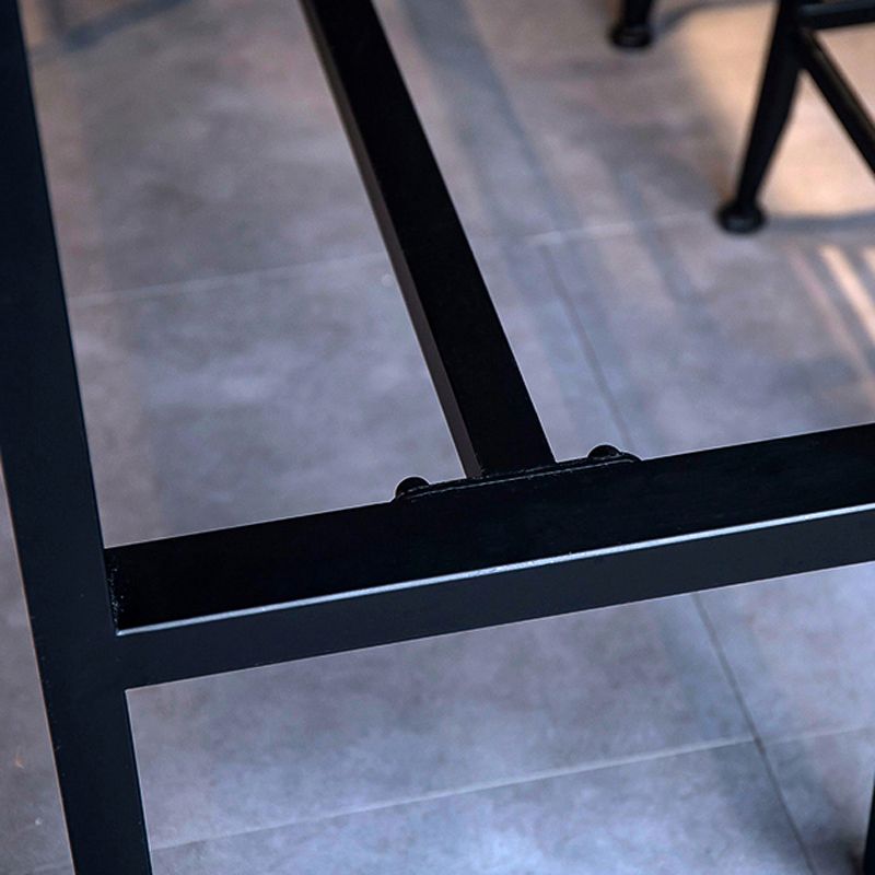 Industrial 1/2/4/7/9 Pieces Bar Table Set Rectangle Bar Table with High Wood Stools Clearhalo 'Bar Furniture' 'furn' 'furn_home_bar_bar_sets' 'Furniture' 'Home Bars & Bar Sets' 'home_bar_bar_sets' 'Kitchen & Dining Furniture' 1200x1200_6ab27344-0095-4771-8cf7-3af9481a5a79