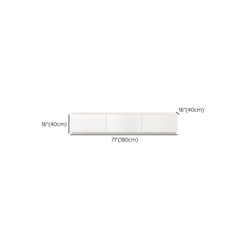 Faux Wood TV Console Contemporary White 2 / 4 Drawers Media Console Clearhalo 'furn' 'furn_tv_stands_entertainment_centers' 'Furniture' 'Living Room Furniture' 'TV Stands & Entertainment Centers' 'TV Stands & Media Storage Furniture' 'tv_stands_entertainment_centers' 1200x1200_6ab33f7f-0ba1-4e7a-8090-4c6cb42f1186