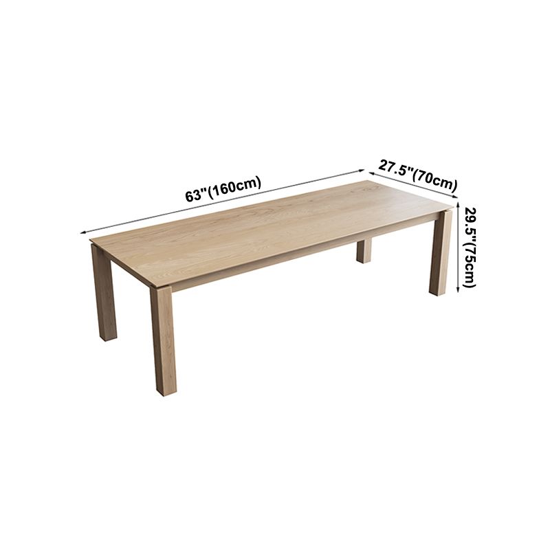 Rectangle Pine Wood Table for Restaurant Modern Dining Table with 4 Legs in Nature Clearhalo ' dining_table' 'Dining Tables & Seating' 'Dining Tables' 'furn' 'furn_dining_table' 'Furniture' 'furniture_dining_table' 'Kitchen & Dining Furniture' 'kitchen&dining_furn' 'kitchen' 'kitchen_dining_table' 1200x1200_6ab35e8d-9289-4c44-bd69-7bbad650a38b